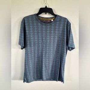 lululemon athletica Patterned Short Sleeve shirt blue geometric men’s large